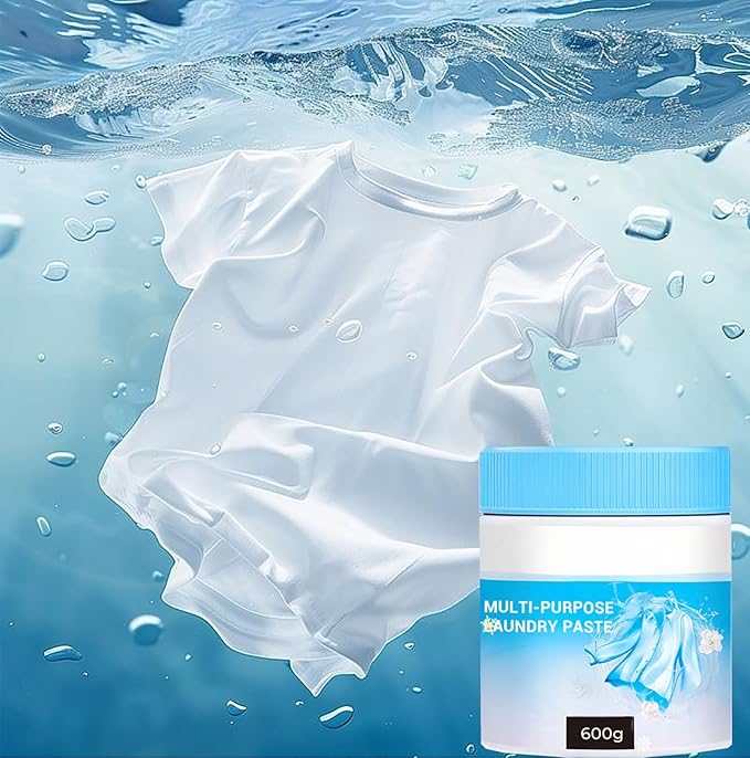Multi-purpose Deep Cleaning Laundry Paste Deep Stain Remover Cleaning Paste for Clothes and Shoes Multi-functional Cleaning and Stain Removal Cream Pasta Concentrado Para Lavar Ropa (600G)