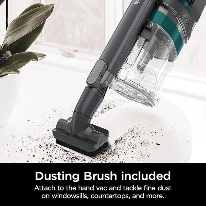 Shark Pet Pro Cordless Lightweight Stick Vacuum Cleaner Self Cleaning Brushroll 40 Min Run Removable Handheld XL Dust Cup Relax Green (Renewed)