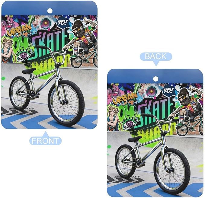 5PCS Car Air Freshener Hanging Personalized Double Sided Urban Bike Car Fresheners Long Lasting New Cars Scents Cute Automotive Freshies for Closets Drawers (tea)