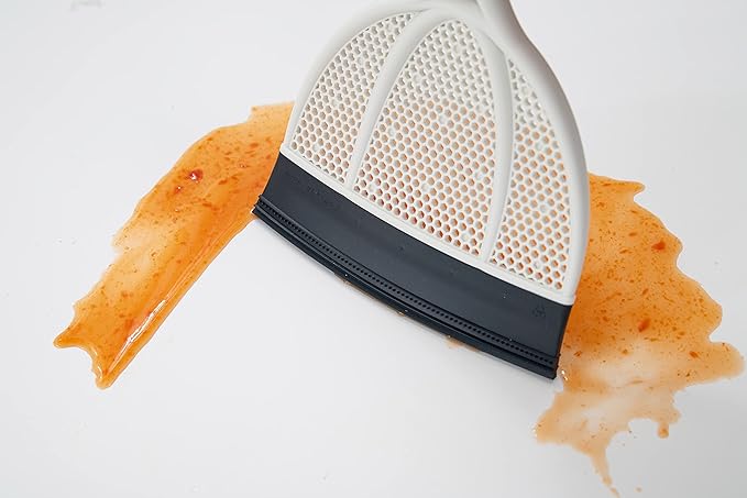 Broombi Silicone Handheld Brush &amp Dustpan Set - All Smooth Surface Squeegee Sweeper - Ideal for Pet Hair Removal Wet and Dry Use to Maximize Clean-Up Efficiency