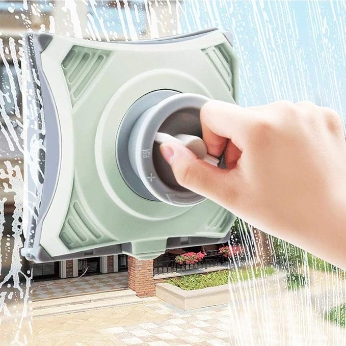 Double-Sided Window Cleaner Glass Wiper Surface Cleaning Tool for High-Rise Single Glazed Windows with Thickness