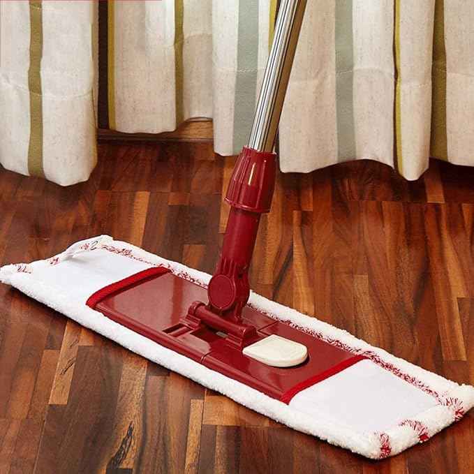 Mop - Effective Cleaning Area Flat Mop with Mop Pads Hardwood Floor Cleaning Microfiber Wet Mops