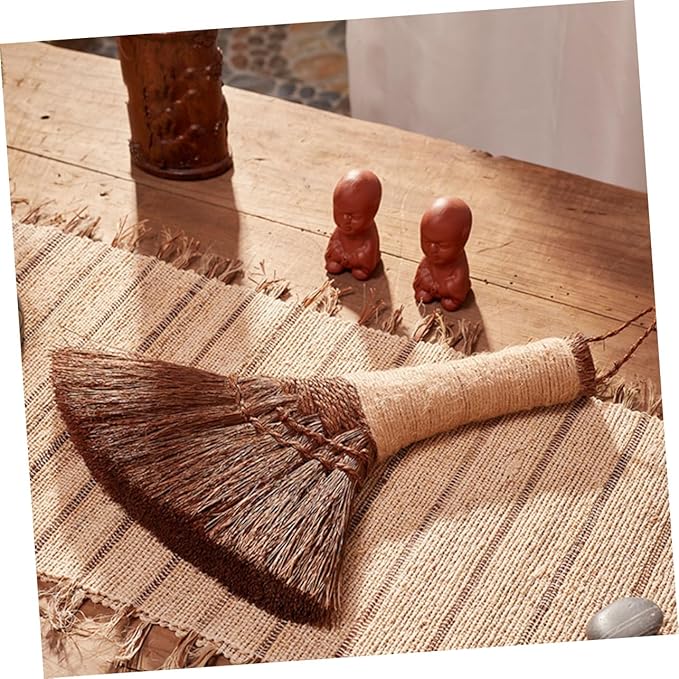 NOLITOY 3pcs Hand Broom Handheld Cleaning Brush Straw Duster for Desk and Office