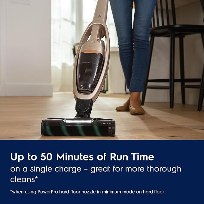 Electrolux WellQ7 Hard Floor Cordless 2-in-1 Vacuum with PowerPro Roller for Hard Surfaces 50-Minute Run Time 2 Power Modes Soft Sand
