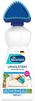 Dr. Beckmann Upholstery Stain Remover Liquid 400Ml|Removes Even Stubborn Stains And Odours From Sofa Couch Car Seats Office Chairs Mattresses &amp More|With Applicator Brush|Sofa Cleaner