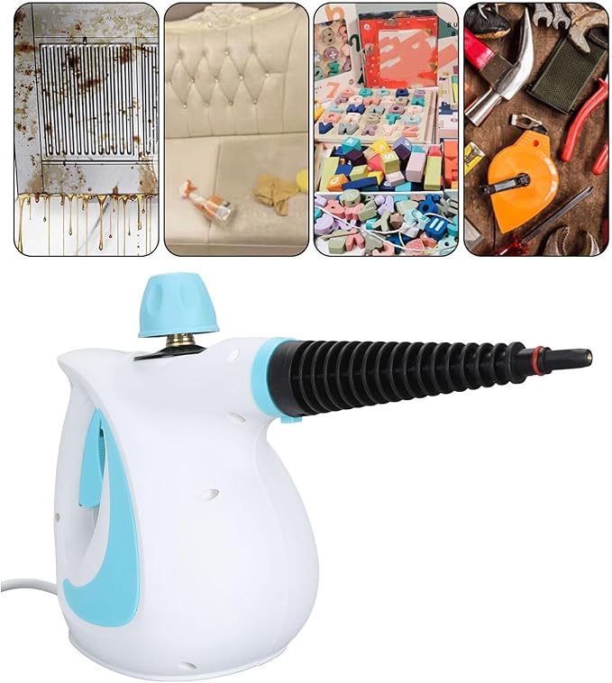Portable Handheld Steam Cleaner High Temperature Pressurized Steam Cleaning Machine with Brush Heads for Home Kitchen Bathroom Car Auto Power Cleaning Steamer for Cleaning (US
