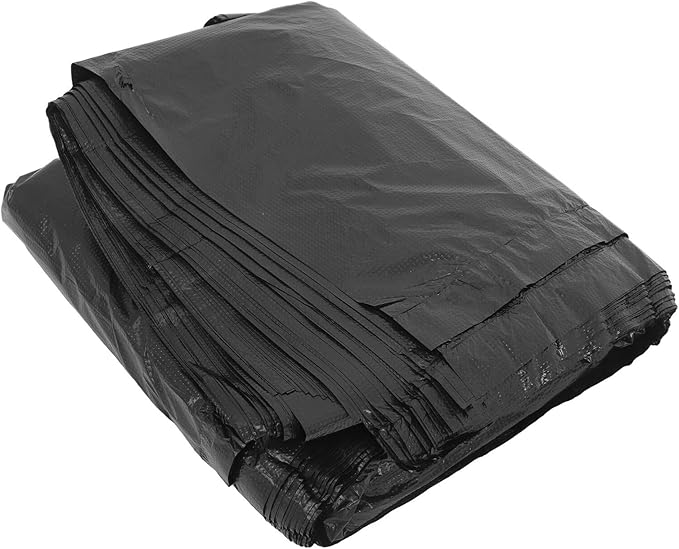 Cabilock Heavy Duty Trash Bags for Kitchen and Gardening 70x90cm 50pcs Thick Flat Mouth Garbage Liners for Commercial Industrial and Household Waste Disposal