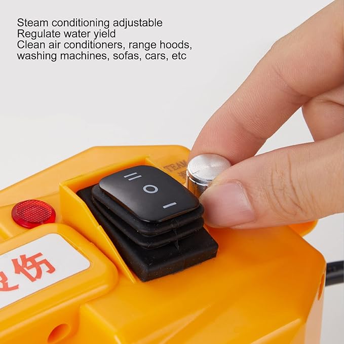 Portable Steam Cleaner Multifunctional Handheld Stream Cleaning Machine High Pressure Temperature Cleaning Machine Temperature Limiting Power Cut and Leakage Design