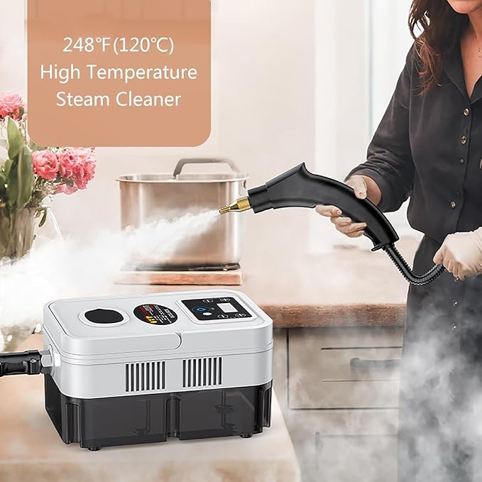 Handheld Steam Cleaner Steam Cleaners Mop Portable Powerful Canister Steamer for Grout Tile Hard Floors Appliances &amp More