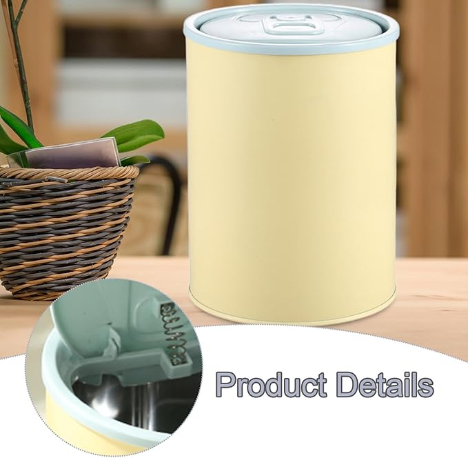Yajuyi Tabletop Garbage Bin Mini Wastebasket Trash Container Paper Waste Basket for Dining Room 4.5L
