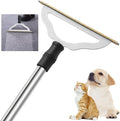 Carpet Rake for Pet Hair Removal - Reusable Pet Hair Remover for Carpet Long Handle Advanced Dog Hair Broom Cat Fur Brush Lint Remover Scraper for Carpets Rugs Mats Couch Furniture