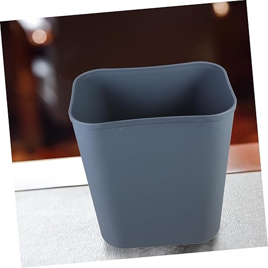 PRETYZOOM Compact Trash Bin Waste Basket for Kitchen Bathroom and Hotel Use Simple Japanese Design No Lid for Household Recycling and Garbage Disposal