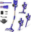 Cordless Vacuum Cleaner 180° Bendable Wand Stick Vacuum Cleaners with LED Touch Screen 8-in-1 Lightweight Rechargeable Vacuum with 1.5L Dust Cup for Home Hard Floor Low-Pile Carpet