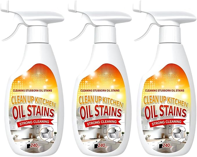 Heavy Duty Degreaser Spray Multipurpose Foam Cleaner for Kitchen Oven Grill &amp Stovetop Powerful Oil Stain Remover for Restaurants &amp Home Chefs No-Rinse Non-Toxic Formula (3)