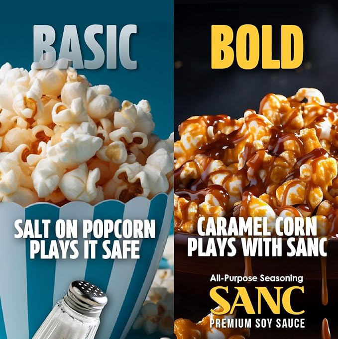 SANC All Purpose Korean Soy Sauce 29.1 Fl Oz (Pack of 1) – Less-Sodium Salt Substitute NON-GMO Bean No Artificial Additives Naturally Brewed Soy Sauce with Music Fermentation