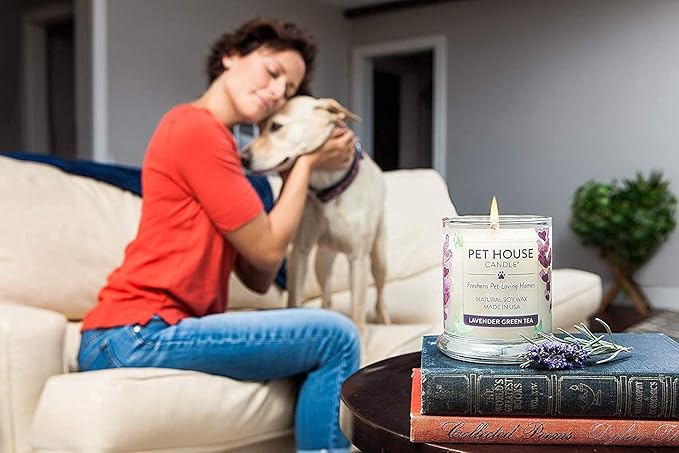 Pet House Candles Plant Based Pet Candle Clean Burning Long Lasting for Home Hot Cocoa and Sugar Cookies