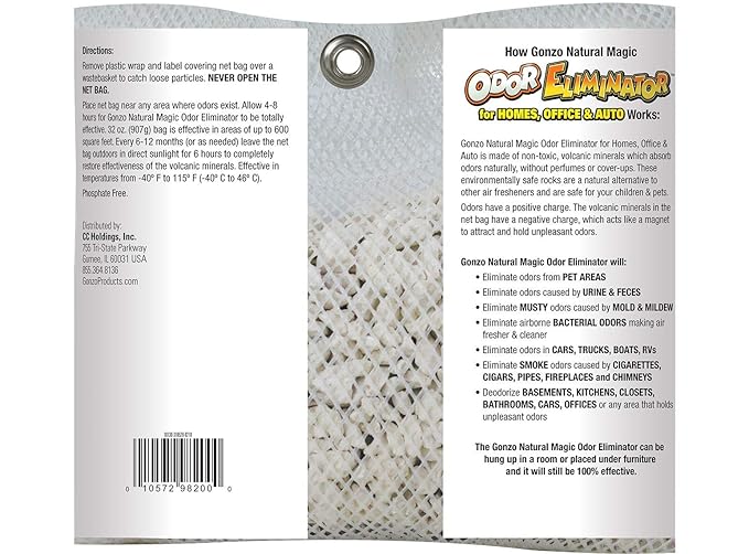 Gonzo Odor Eliminating Rocks for Homes - 6 32oz bags