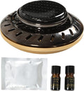 Car Air Freshener Flying Disc Design Long Lasting Aromatherapy with Plant Extracts Adjustable Fragrance Intensity Odor Removal for Car Interior Purifies Air Includes 2 (Gold)