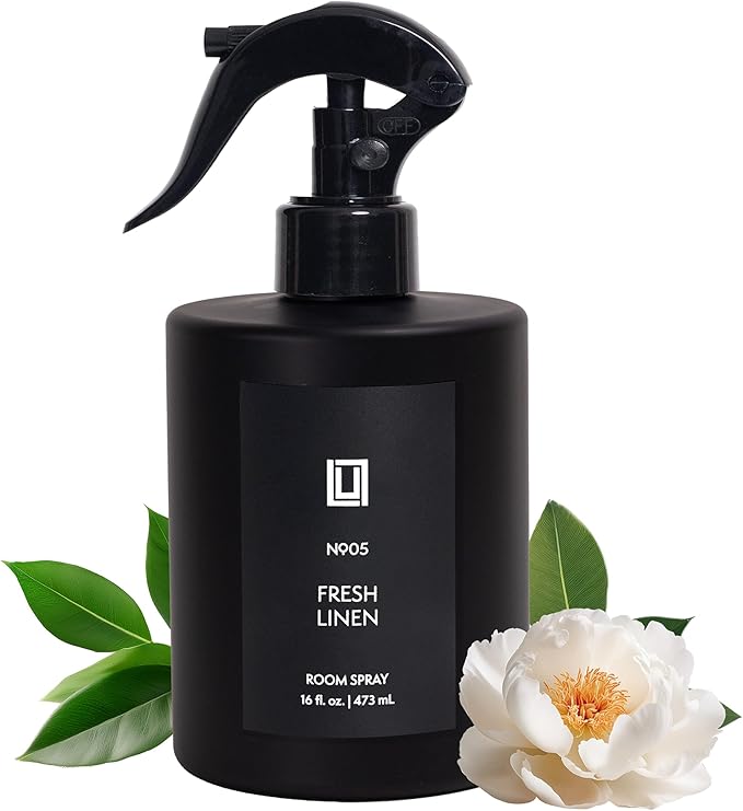 Lulu Candles | Fresh Linen | Luxury Room Spray | Fine Mist Air Freshener| Aromatherapy Odor Eliminator | 16 Fl. Oz.