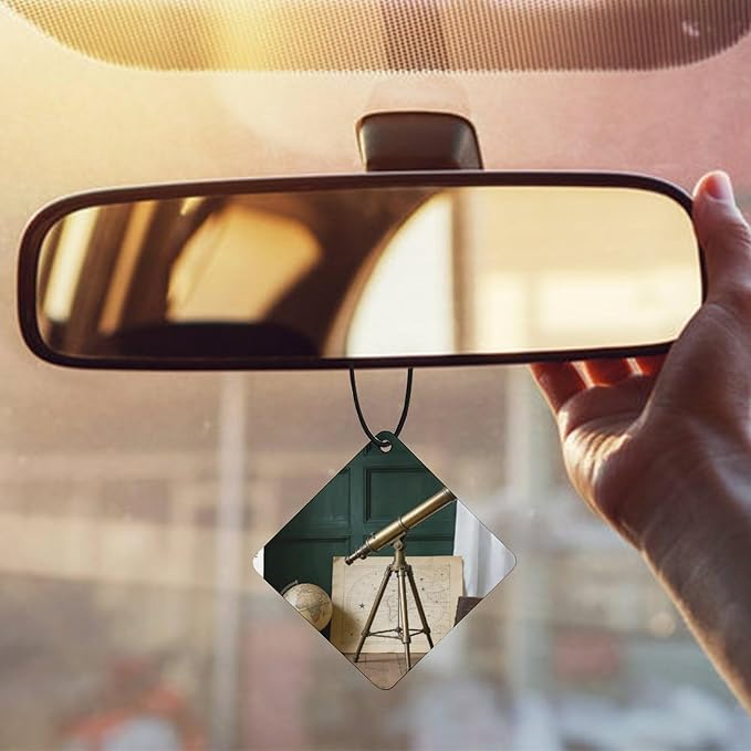 5PCS Car Air Freshener Hanging Personalized Double Sided Telescope Globe Car Fresheners Long Lasting New Cars Scents Cute Automotive Freshies for Closets Drawers (tea)