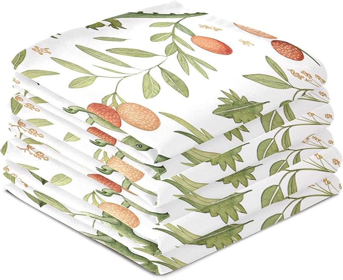 Kitchen Dish Towels Set of 4 Medieval Dragons Ultra Soft Absorbent Kitchen Towels Tea Towels Hand Towels Quick Drying Reusable Cleaning Cloths 18 x 28 inch