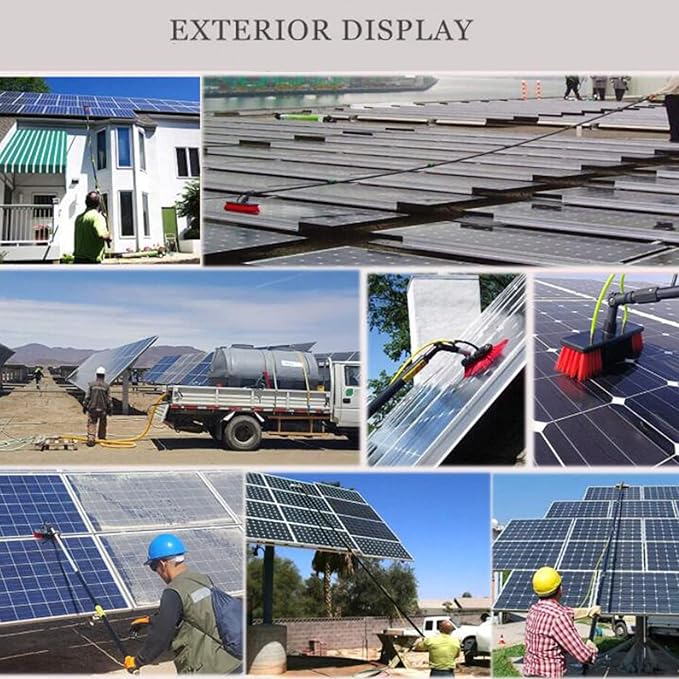 Window Cleaning Brush Commercial Window Cleaning Kit Pole Water Fed Pole Kit Water Fed Brush Water Fed Cleaning System Solar Panel Cleaning Brush