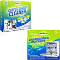 Dishwasher Cleaner &amp deodorizer Tablets 26-Pack and Coffee Machine Descaler Cleaner Tablets 24-Pack Removes hard water and Limescale Compatible with All Coffee Makers and Dishwashers