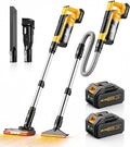 qimedo 8000mAh Cordless Vacuum Cleaner with 2 Batteries 700W Powerful Suction 90 Inch Extension Tube &amp 2L Dust Cup 7 in 1 Stick Vacuum for Home Hardwood Floor Pet Hair Dorm
