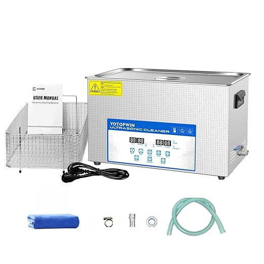 30L Ultrasonic Cleaning Machine with Digital Timer &amp HeaterTouch Button ControlPower-Off MemoryProfessional Lab Ultrasonic Cleaner 600W Sonic Part Cleaner Stain Removal