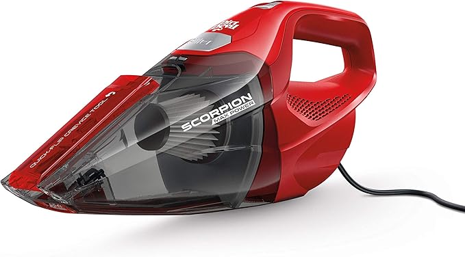 Dirt Devil Scorpion Plus QuickFlip Handheld Vacuum Cleaner Powerful Suction Lightweight Includes Quick Flip Crevice Tool Corded Portable Vacuum Cleaner
