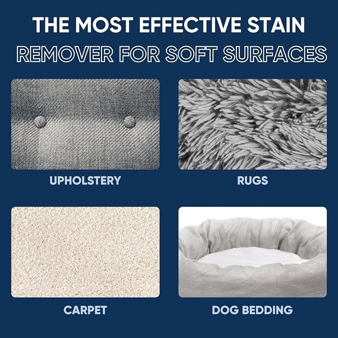 Oxy Pet Carpet Cleaner Spray | Pet Stain Remover for Pet Urine Cat Pee Dog Poop | Deep Spot Treating Action on Carpeting Upholstery Laundry Pet Beds &amp More (128 Fl Oz)