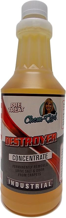 DESTROYER - Best Permanent Urine Stain and Odor Remover. No More Re-Marking. Dissolve and Neutralize the Urine Salts. Spot and Stain Gone for Good.