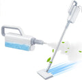 ALILYY Steam Mop Cleaner Handheld Steamer Scrubbing Steam Mop for Hard FloorTilesCarpetWindowsFurnitureWhite