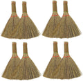 GLEAVI 8pcs Ergonomic Handle Design Small Whisk Broom for Dusting Home Office Accessories