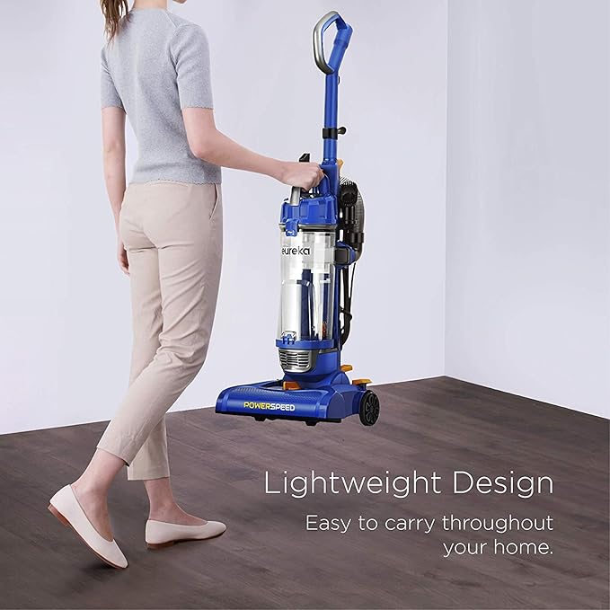 eureka NEU182A PowerSpeed Bagless Upright Vacuum Cleaner Lite Blue