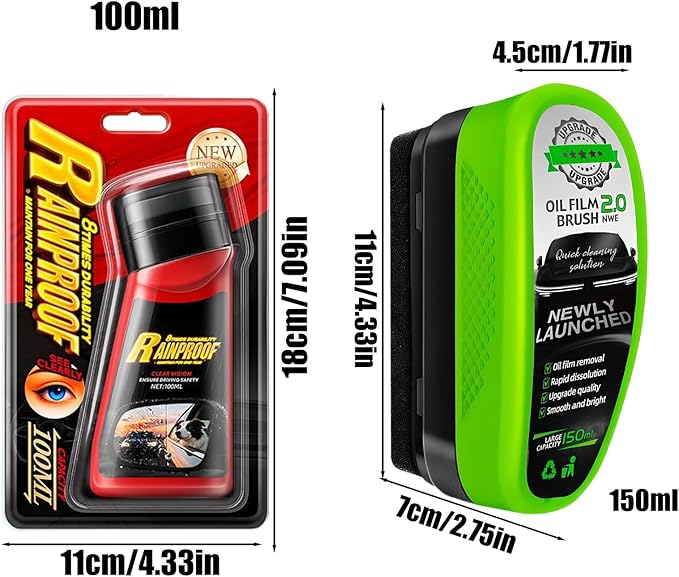 Window Fog SprayDeep Cleaning Long Lasting All Weather Mirrors Care - Coating Agent Car Glass Cleaner | for Lens Window Shower Door Marine Vehicles Windshield