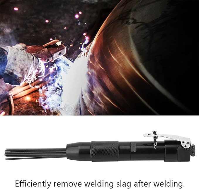 4400 rpm Needle Slag Cleaner Air Pneumatic RustCorrosion Slag Remove Deburring Cleaning Tool Needle Descaler Air Tool
