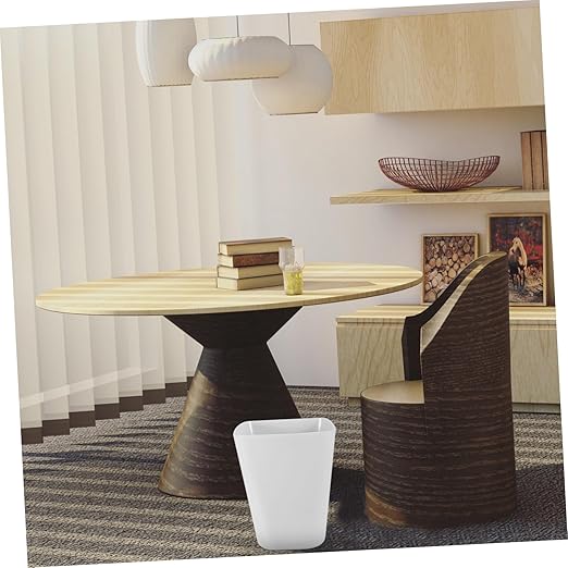 Luxshiny Sturdy Plastic Waste Basket Large Trash Bin for Bedroom Litter Trash Can Waste Bins