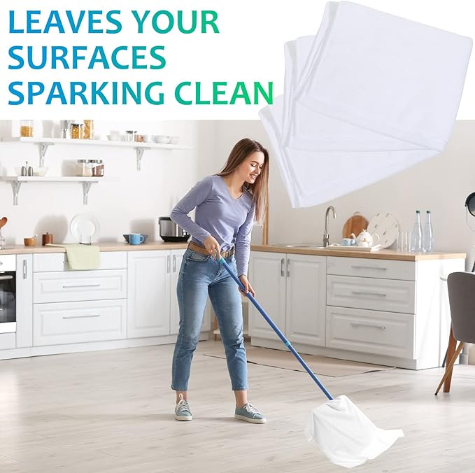 Newwiee 6 Pcs Extra Large Microfiber Cleaning Cloth 30 x 20 Washable Reusable Microfiber Towel Streak Free Lint Free Cloth for Cleaning Home Glass Office Window Bathrooms (White)