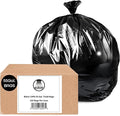 Large Trash Bags Black LDPE (55 Gallon) - 100 Count Heavy-Duty Kitchen Garbage Bags - 55 Gal Unscented Yard Trash Bags - Indoor &amp Outdoor Waste Trash Can Liners for Home &amp Office by Achim Hom