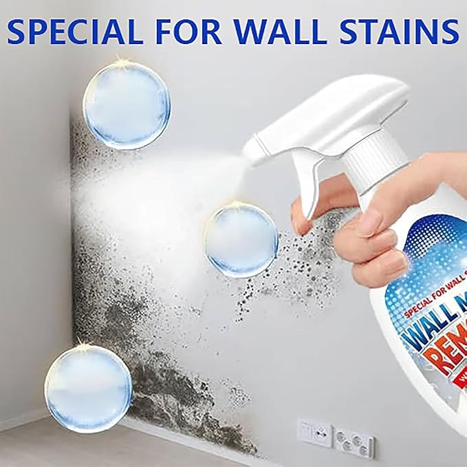 Lanenow Wall Stain Cleaning Spray Highly Effective Wall Cleaner Spray Multi-Surface Cleaning Solution for Walls Wood Tile Fabric Bathroom and Kitchen Use (2pcs)