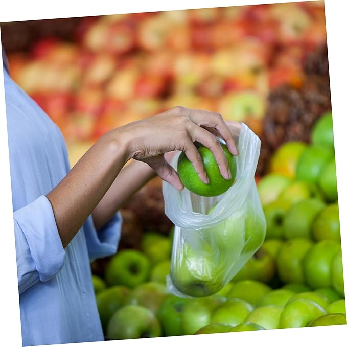 minkissy 200pcs Thickened Pe Plastic Bags Disposable Storage Pouches for Large Trash Bags Trash Can Liners