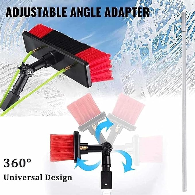 Window Telespole Cleaning Brush Water Fed Cleaning Tool for Cleaner Conservatory Roof Photovoltaic Panel Cleaning Window Clean (Color : 7m/22.9ft Size : 30Cm)