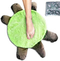 Floor Turtle Foot Mop 4 Sizes Cute Double-Sided Turtle-Shaped Floor Cleaning Pad with A rag for Dust and Hair Washable Reusable Foot Cleaner for Home and Office Floors (23.62 in)
