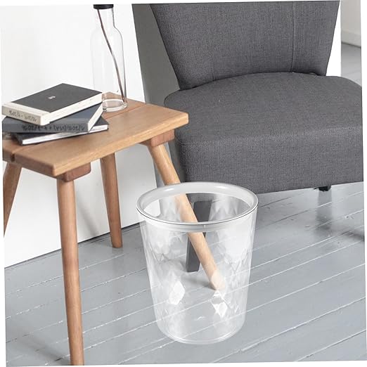 Trash Wastebasket for Bedroom Bathroom Office Capacity Impact Resistant Design Stylish and Garbage Container for Various Occasions