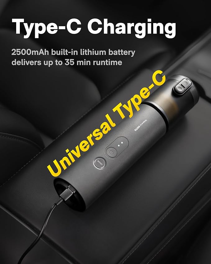 HOTO Handheld Car Vacuum Cleaner Cordless 4-in-1 Portable Mini Vacuum with 20000Pa Strong Suction Electric Compressed Air Duster Blower for Car Desk Computer Keyboard Home Office Cleaning