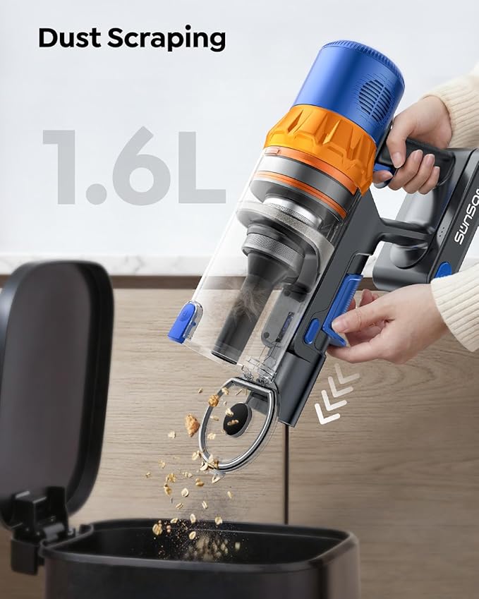 Cordless Vacuum Cleaner 650W/55KPa/70Mins Stick Vacuum with Bendable Wand 3.3 ft Hose Auto Mode Self-Standing Aromatherapy V-Shaped Anti-Tangle Brush for Hard Floor Carpet &amp Pet Hair (X13)