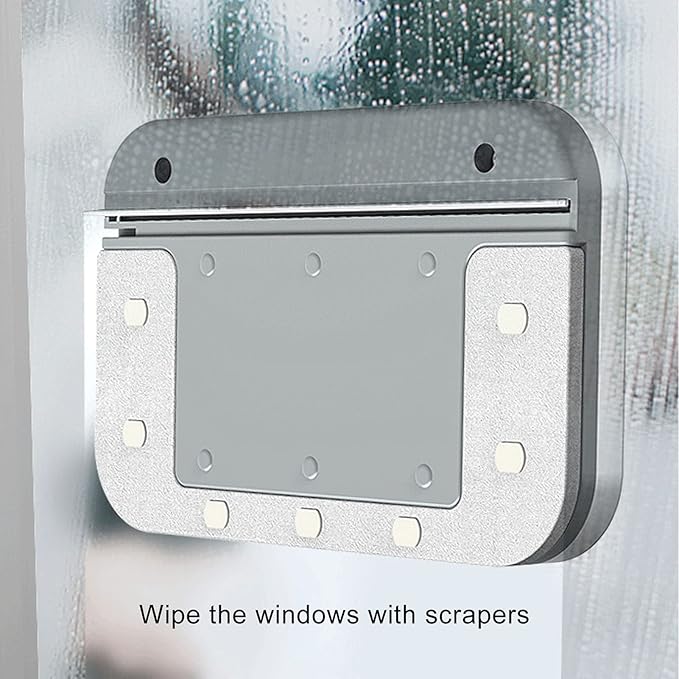 Magnetic Window CleanerDouble Glazed Magnetic Window Wiper Cleaner Double Side Glass Accessory for Home Use for 3 to 10mm Glasses