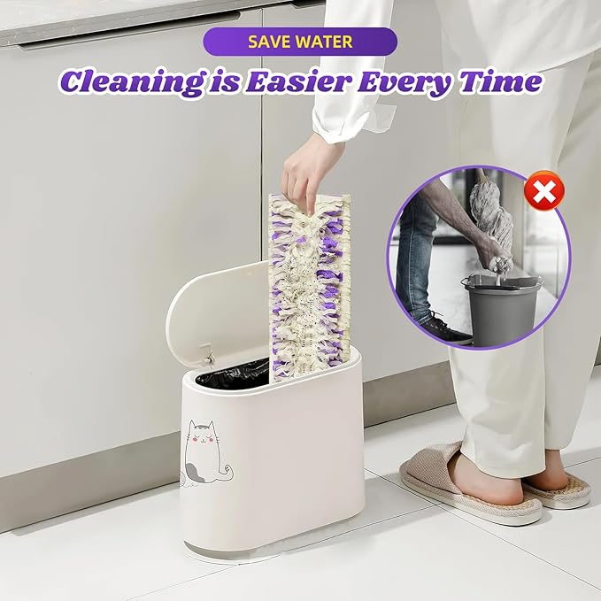 24 Pack Disposable Mop Pads for Power Mop™ Multi-Surface Mop Floor Cleaning Replacement Mopping Pads Refills