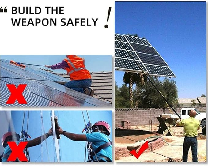 High-Strength Carbon Fiber Retractable High-Altitude Cleaning Window Cleaning Brush Solar Panel Cleaning Brush Window Cleaning Pole Water Fed Brush7.2m/24FT (Copper 7.2m/24FT)